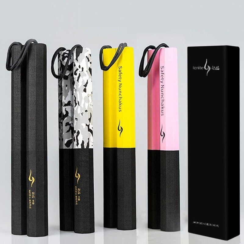 Marcolo Nunchucks Upgraded Safe Foam Practice Nunchucks for Kids and Adults, Safe and Durable Nunchucks for Beginners and Professionals - Image 2